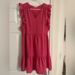 Hot pink dress